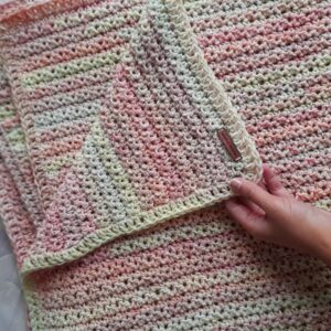 Varigated baby Blanket Crib Size